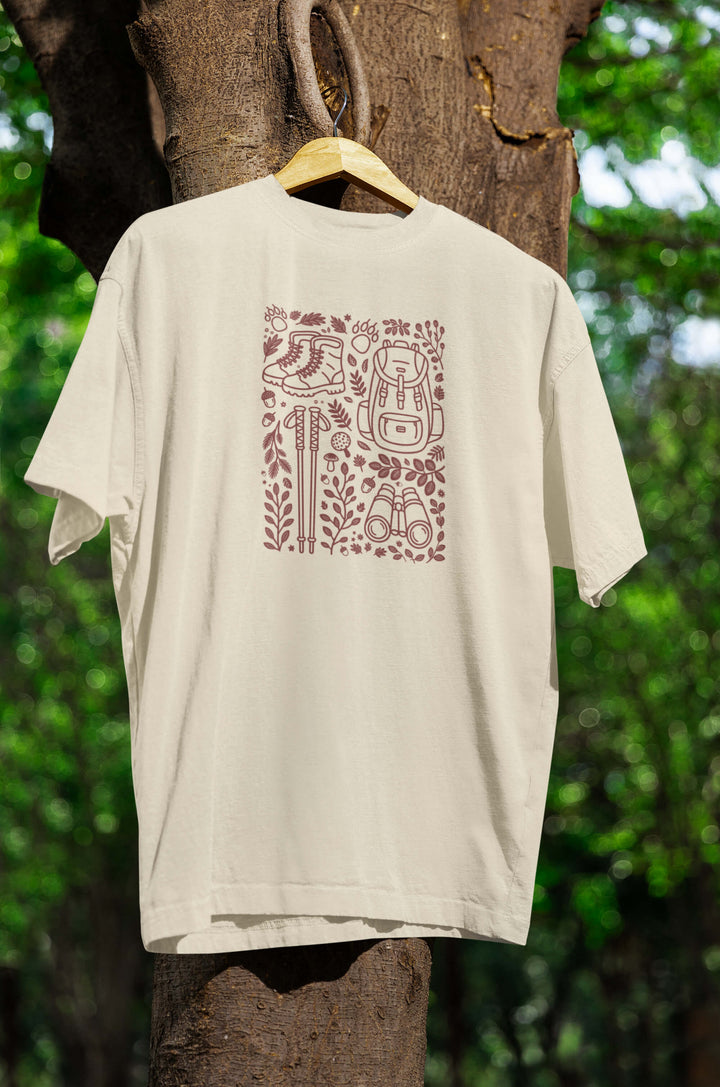 Hiking Folk Art T-Shirt