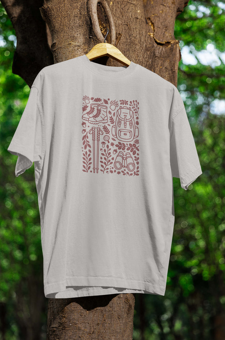 Hiking Folk Art T-Shirt